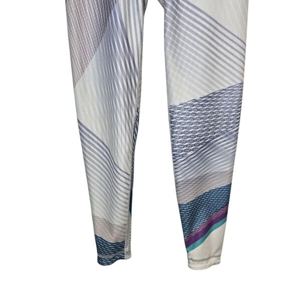 Peloton x WITH Women's S Sails High Waist Geometric Grey Athletic Leggings - Picture 3 of 15